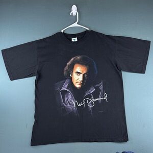 Neil Diamond Black Graphic T-Shirt